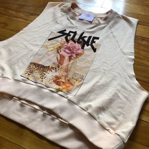 Selkie cut-off sweater